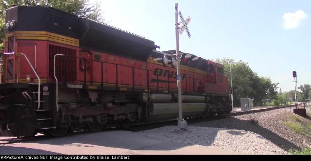 BNSF coal train DPU